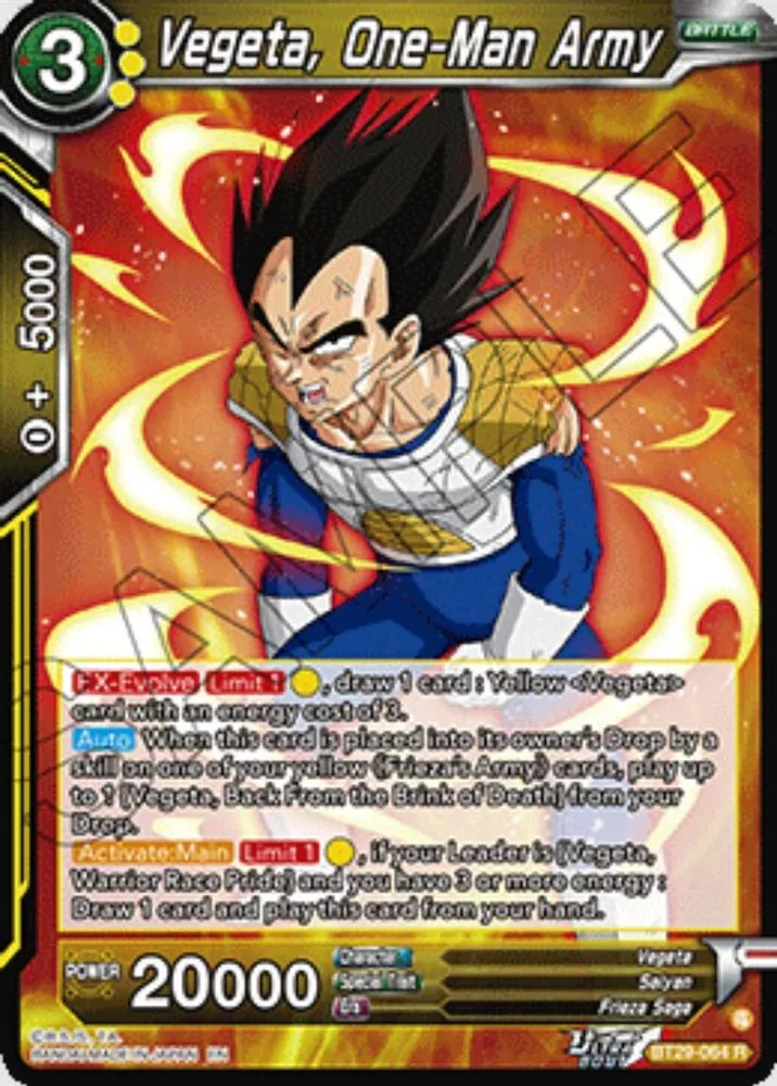 Vegeta, One-Man Army