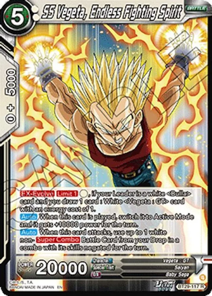 SS Vegeta, Endless Fighting Spirit