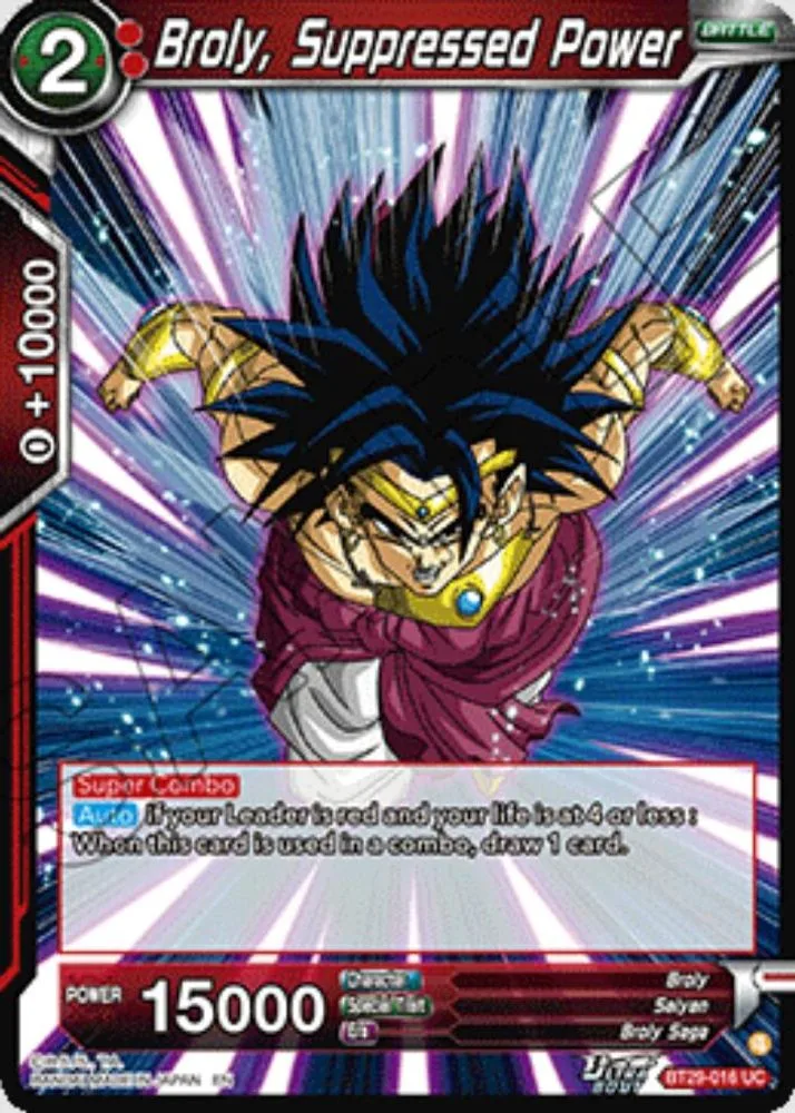 Broly, Suppressed Power