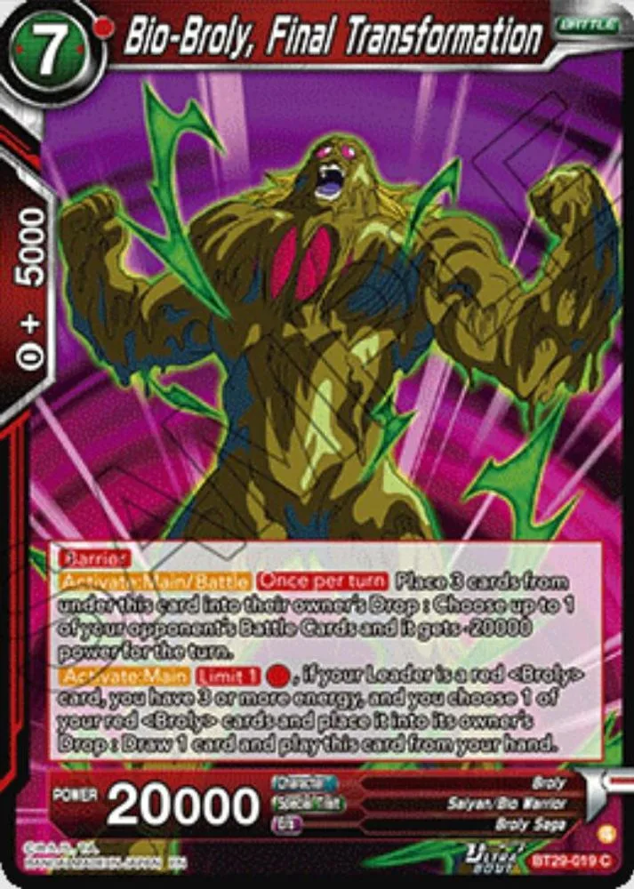 Bio-Broly, Final Transformation
