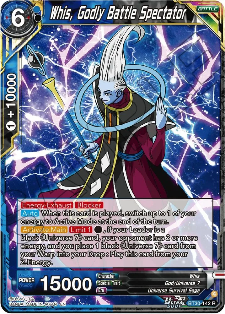 Whis, Godly Battle Spectator