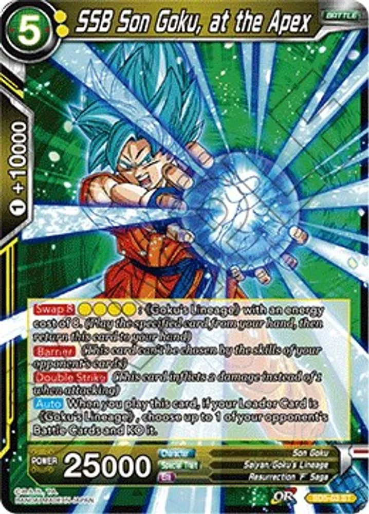 SSB Son Goku, at the Apex