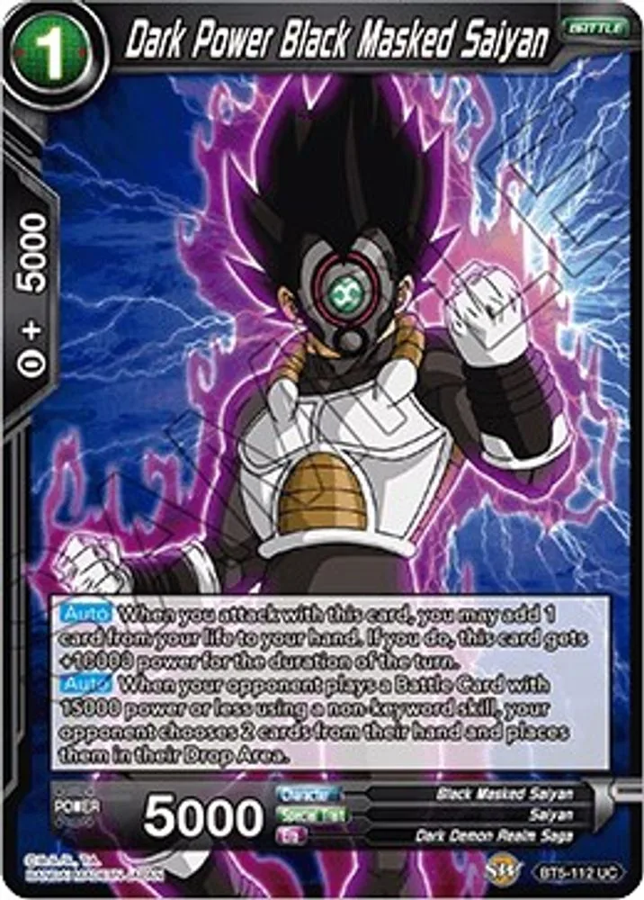 Dark Power Black Masked Saiyan (Gen Con 2019)