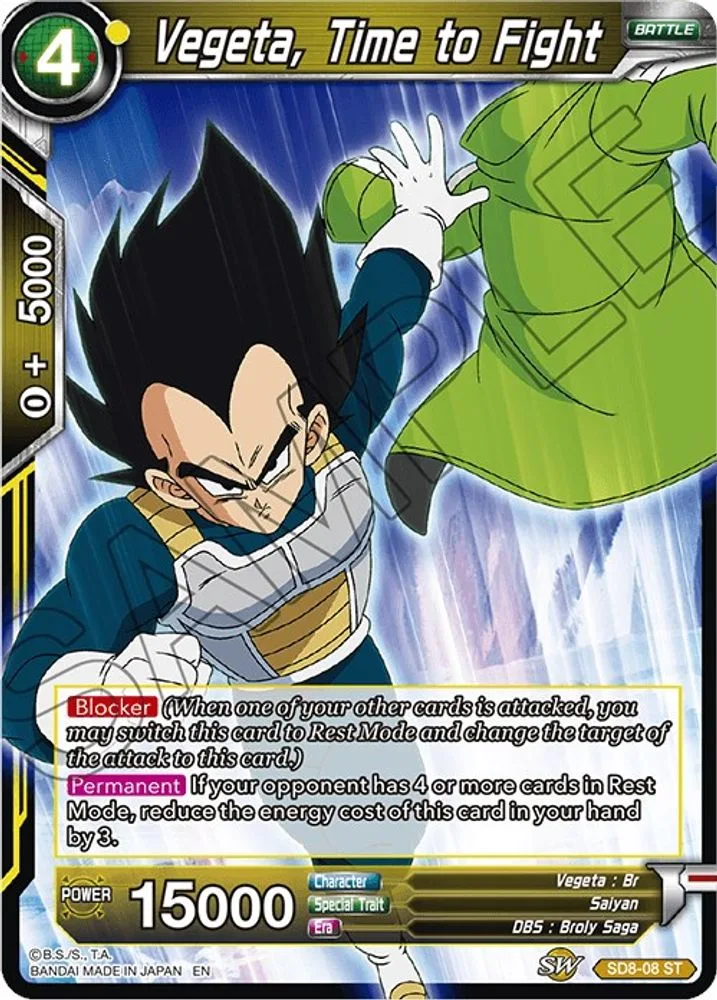 Vegeta, Time to Fight