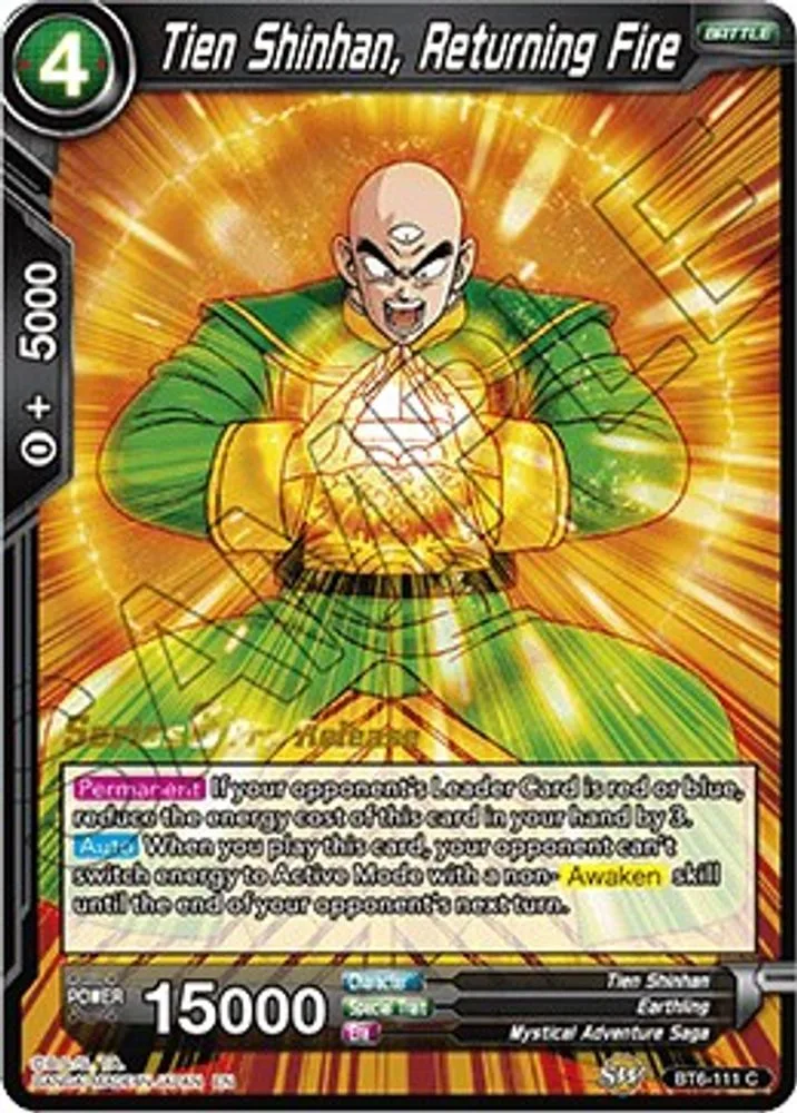 Tien Shinhan, Returning Fire (Pre-Release)