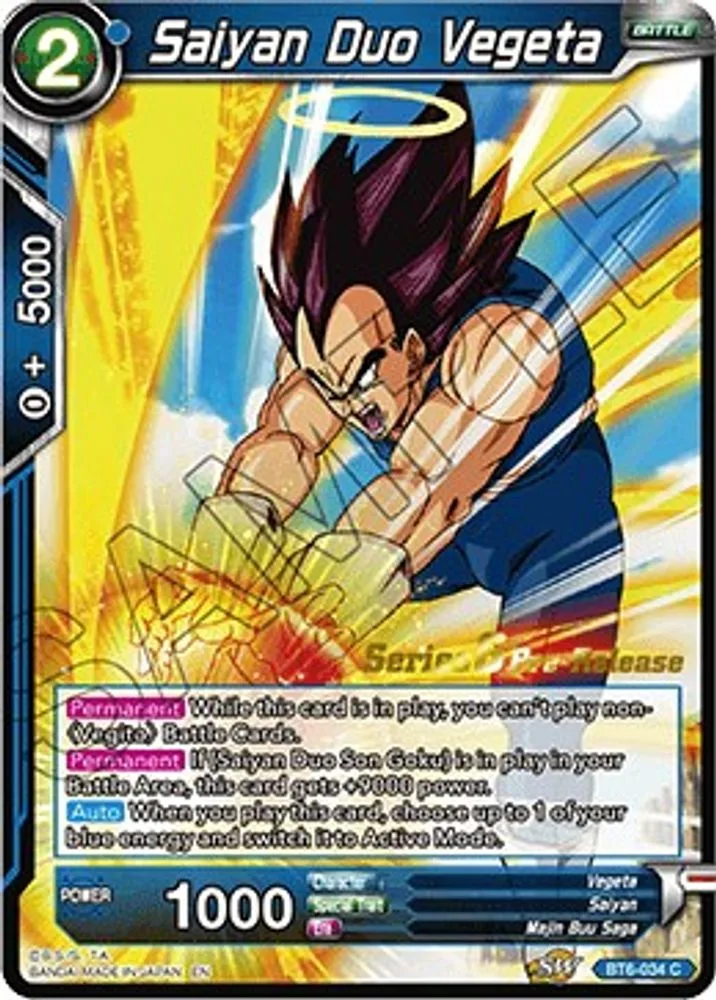Saiyan Duo Vegeta (Pre-Release)