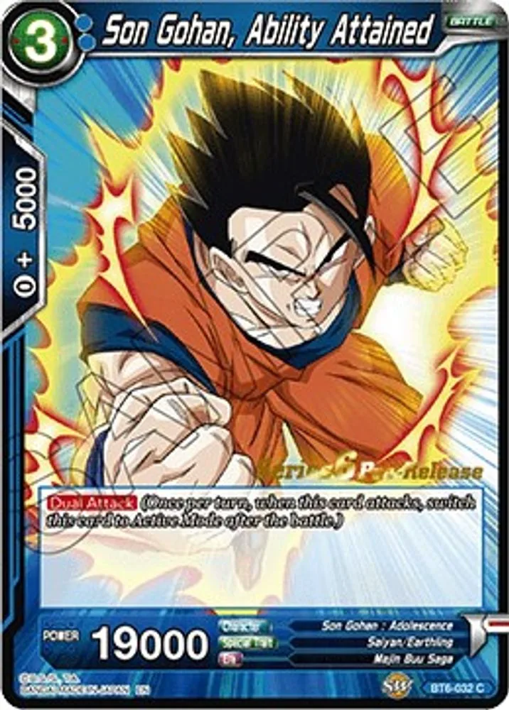 Son Gohan, Ability Attained (Pre-Release)
