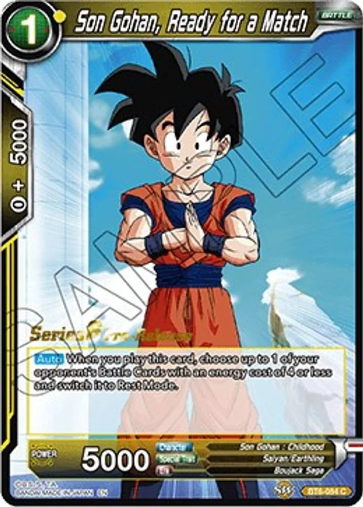 Son Gohan, Ready for a Match (Pre-Release)