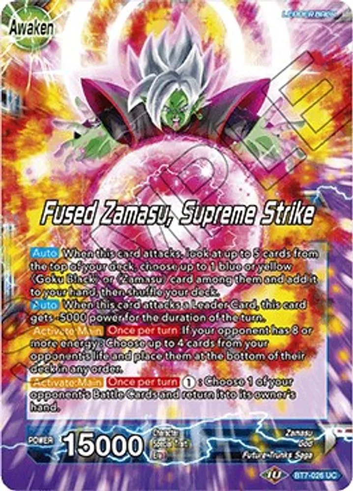 Goku Black & Zamasu // Fused Zamasu, Supreme Strike (Championship Final 2019) (SIlver Metal Foil)