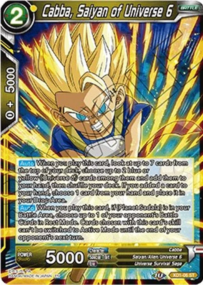 Cabba, Saiyan of Universe 6