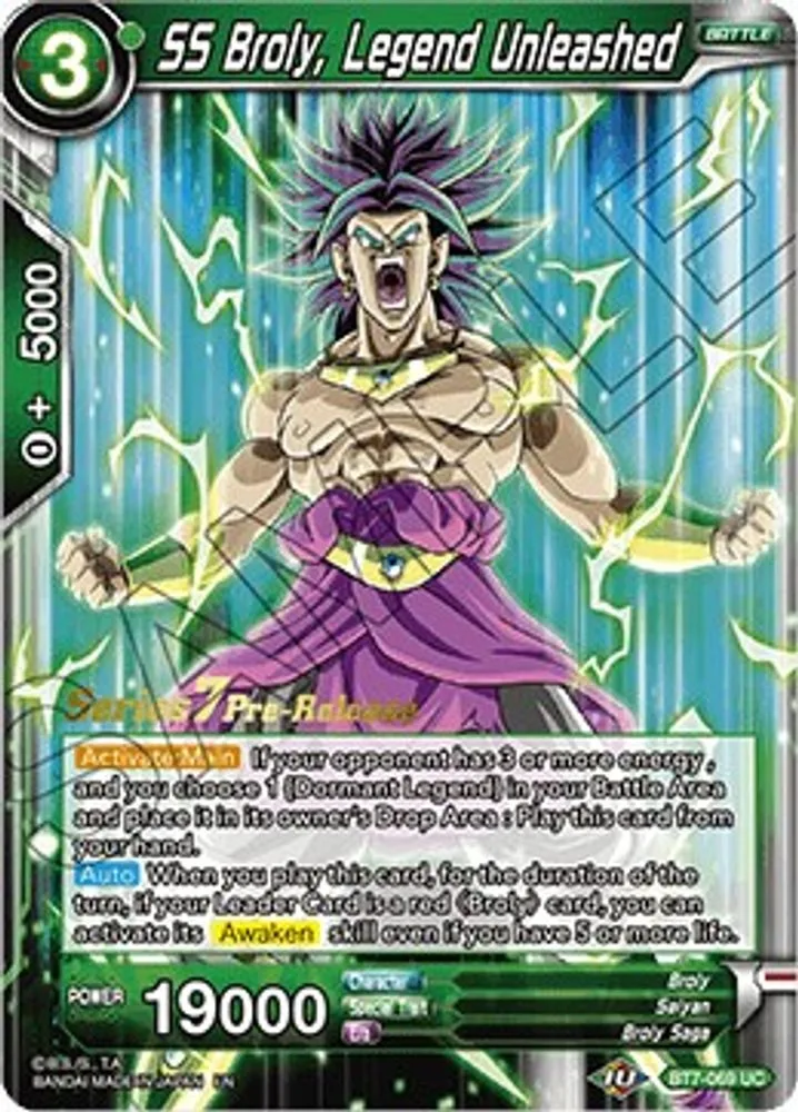 SS Broly, Legend Unleashed (Pre-Release)