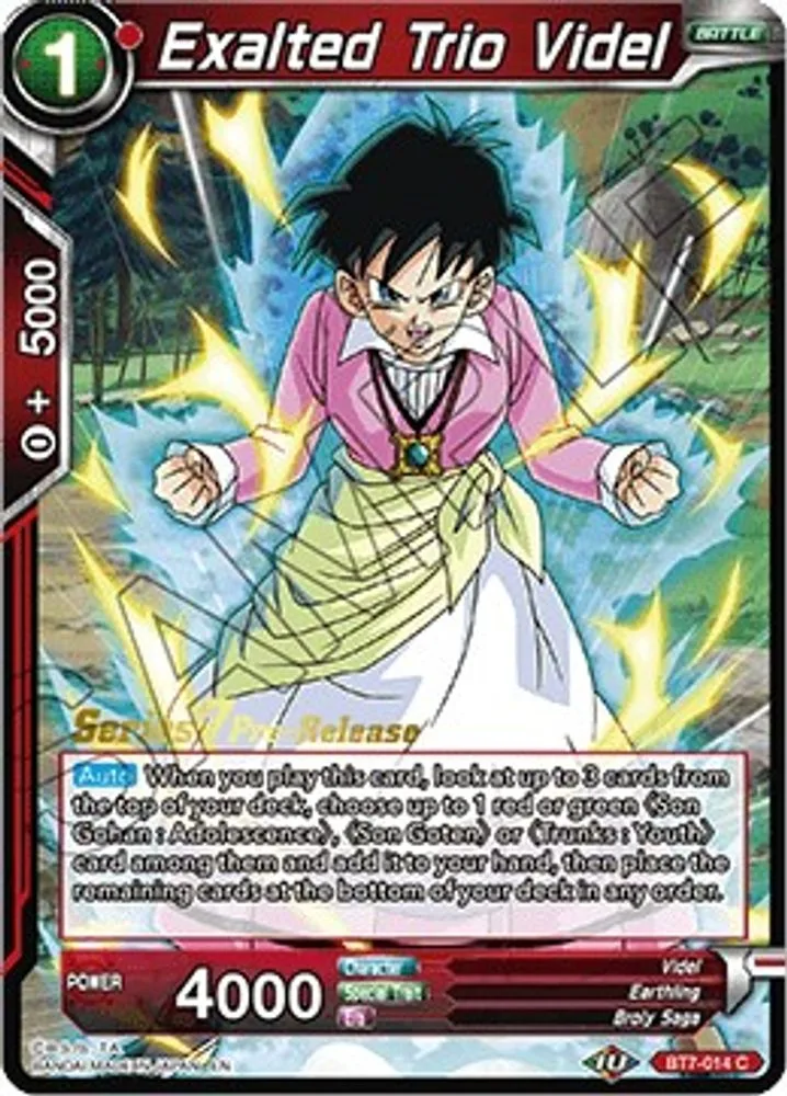 Exalted Trio Videl (Pre-Release)