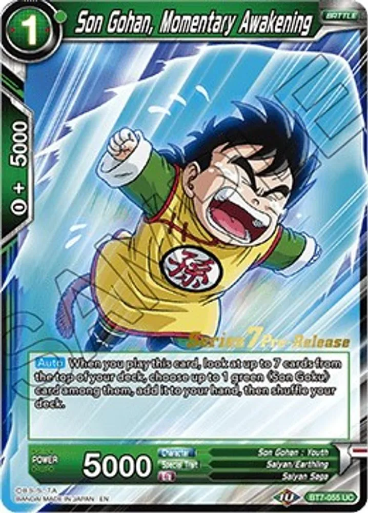 Son Gohan, Momentary Awakening (Pre-Release)