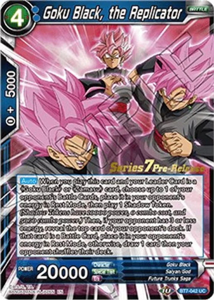Goku Black, the Replicator (Pre-Release)