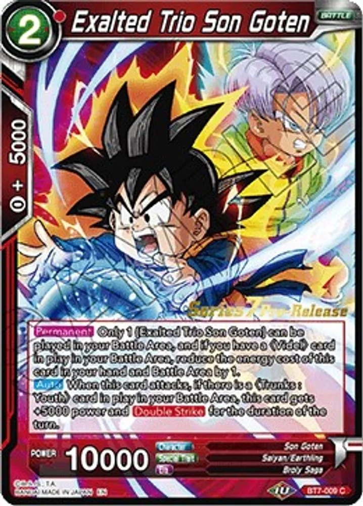Exalted Trio Son Goten (Pre-Release)