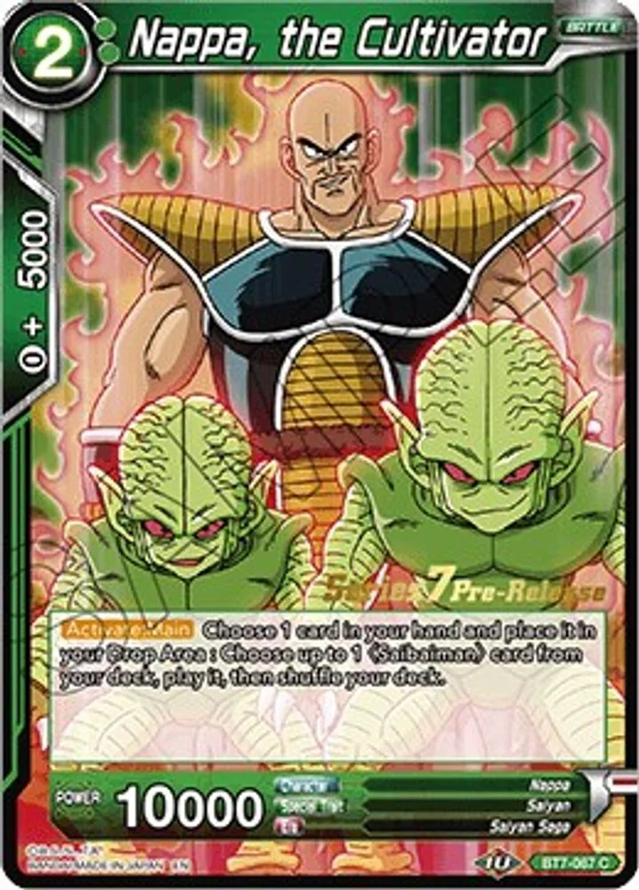 Nappa, the Cultivator (Pre-Release)