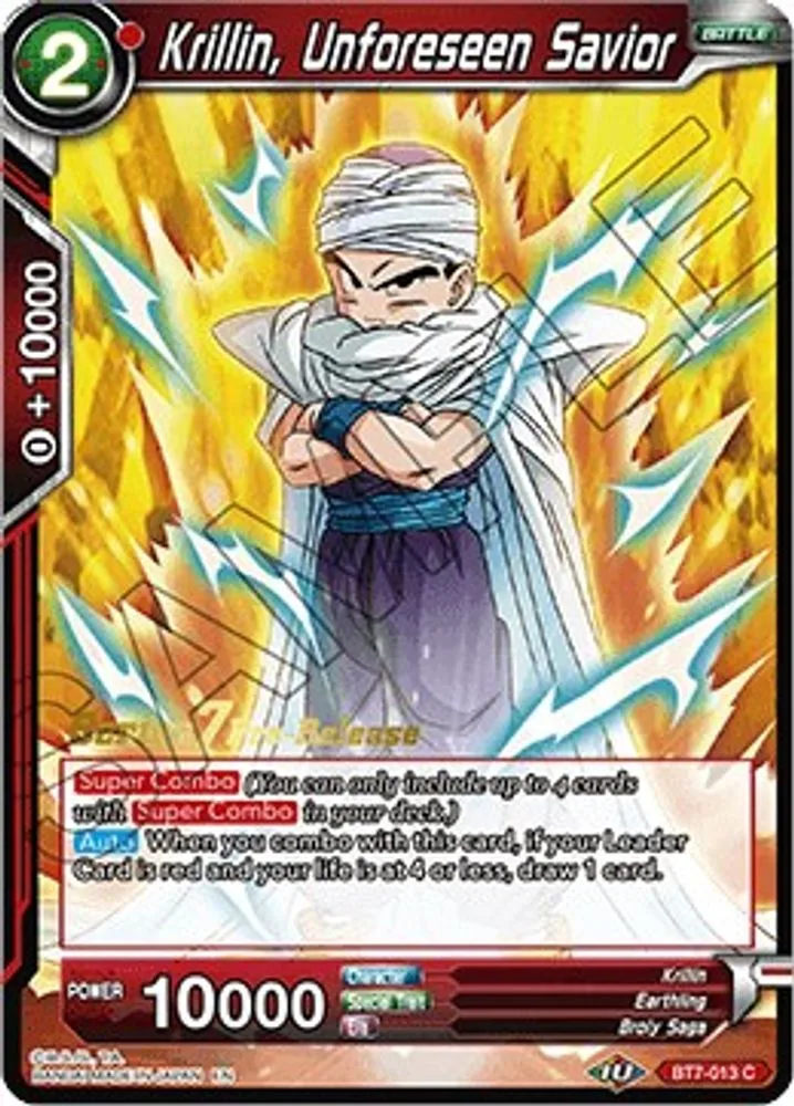 Krillin, Unforeseen Savior (Pre-Release)