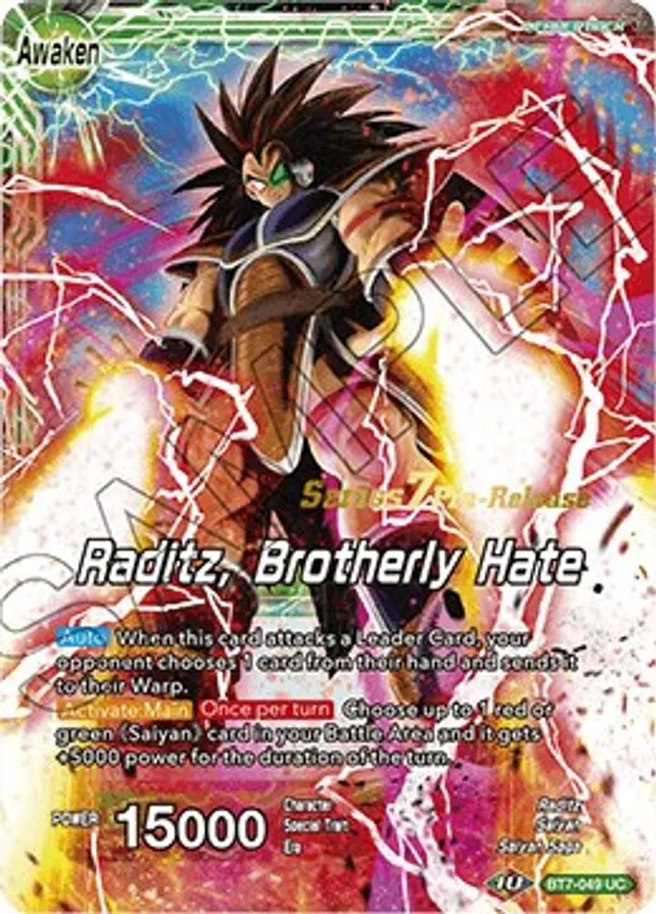 Raditz // Raditz, Brotherly Hate (Pre-Release)