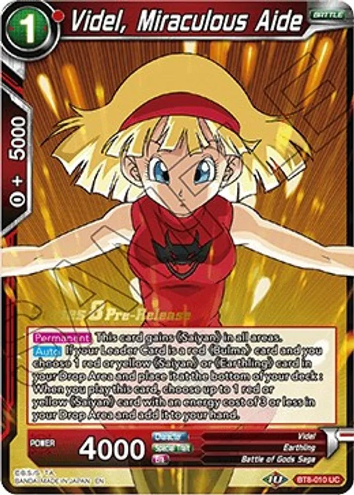Videl, Miraculous Aide (Pre-Release)