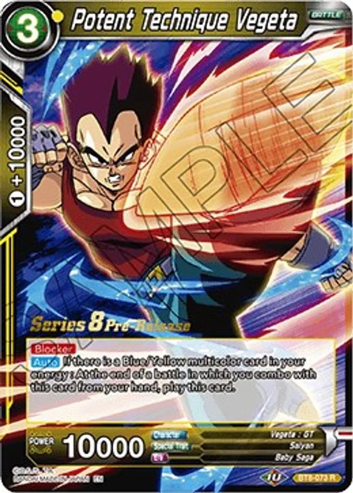 Potent Technique Vegeta (Pre-Release)
