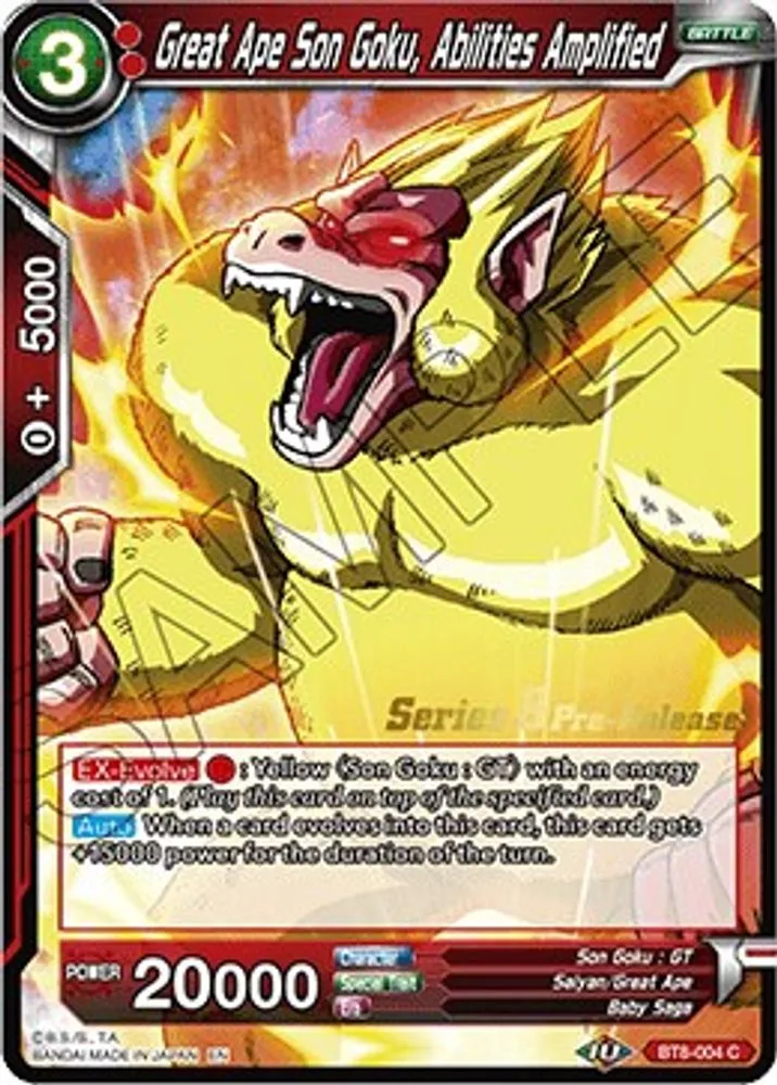 Great Ape Son Goku, Abilities Amplified (Pre-Release)