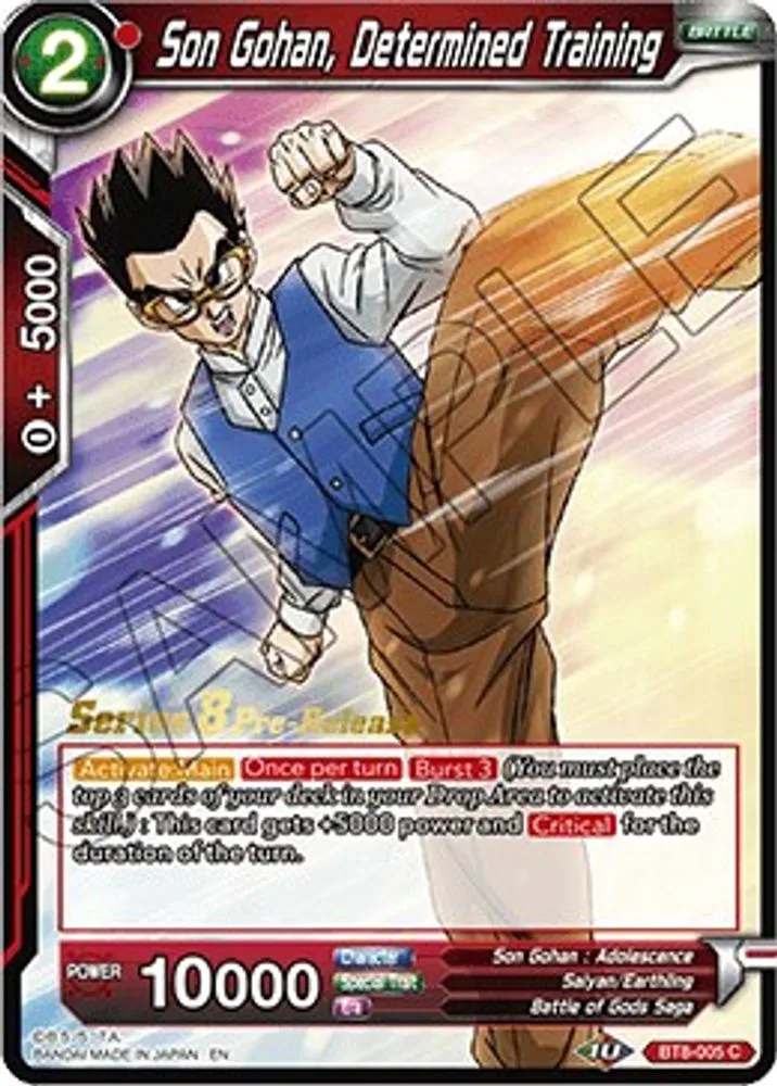 Son Gohan, Determined Training (Pre-Release)