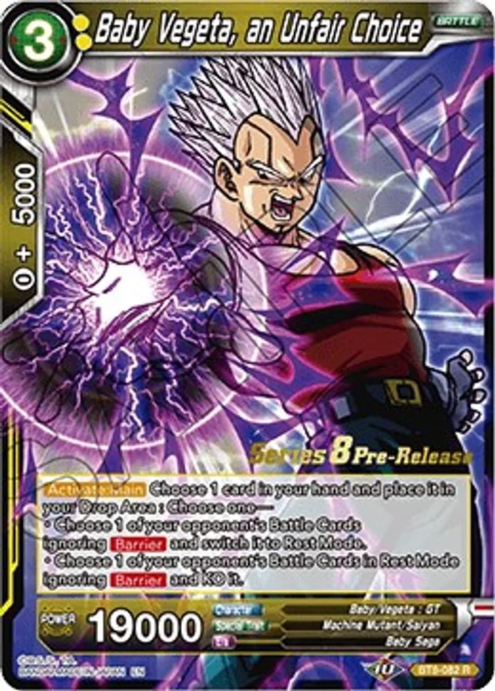 Baby Vegeta, an Unfair Choice (Pre-Release)