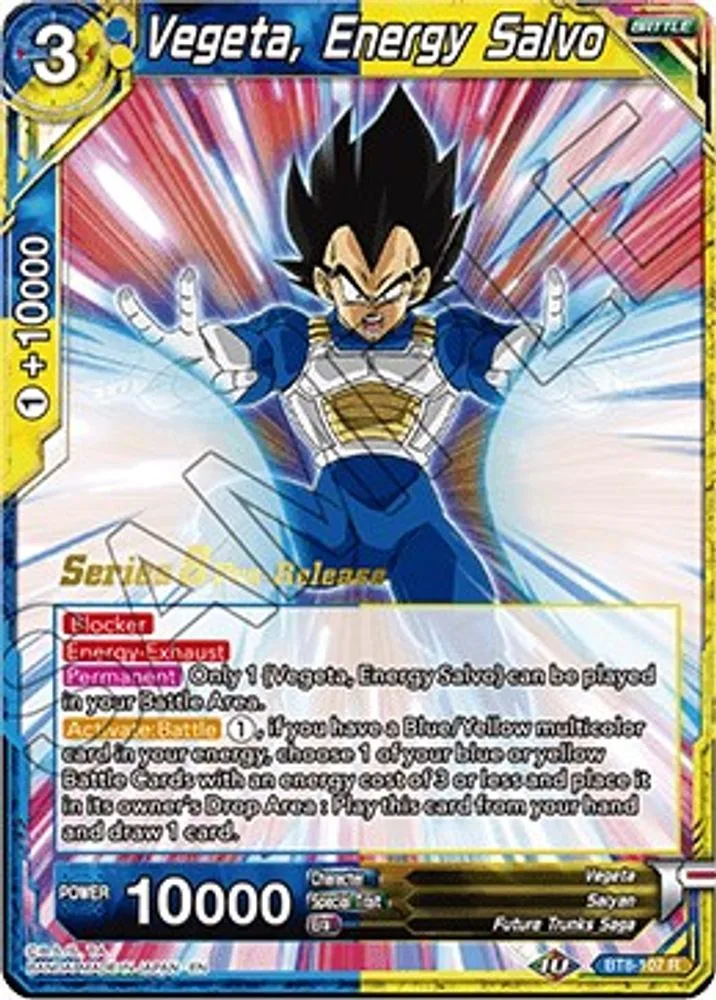 Vegeta, Energy Salvo (Pre-Release)