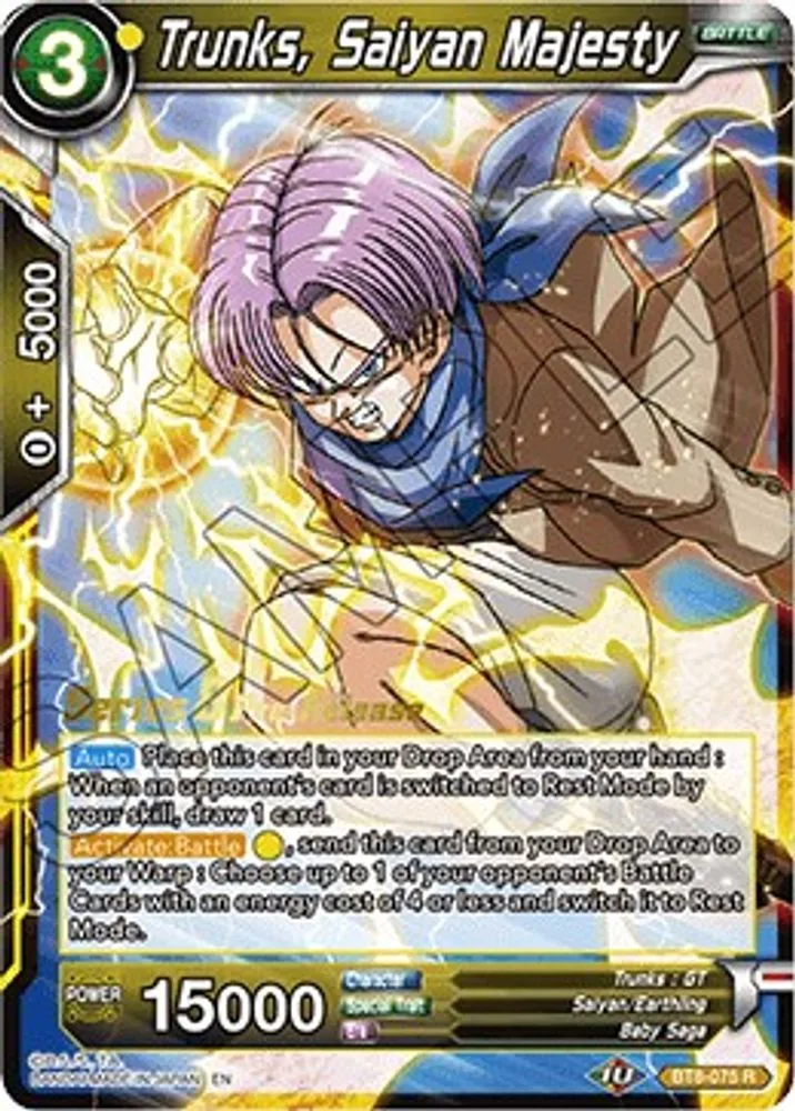 Trunks, Saiyan Majesty (Pre-Release)