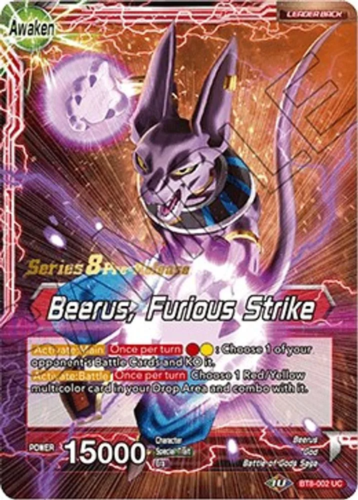Beerus // Beerus, Furious Strike (Pre-Release)