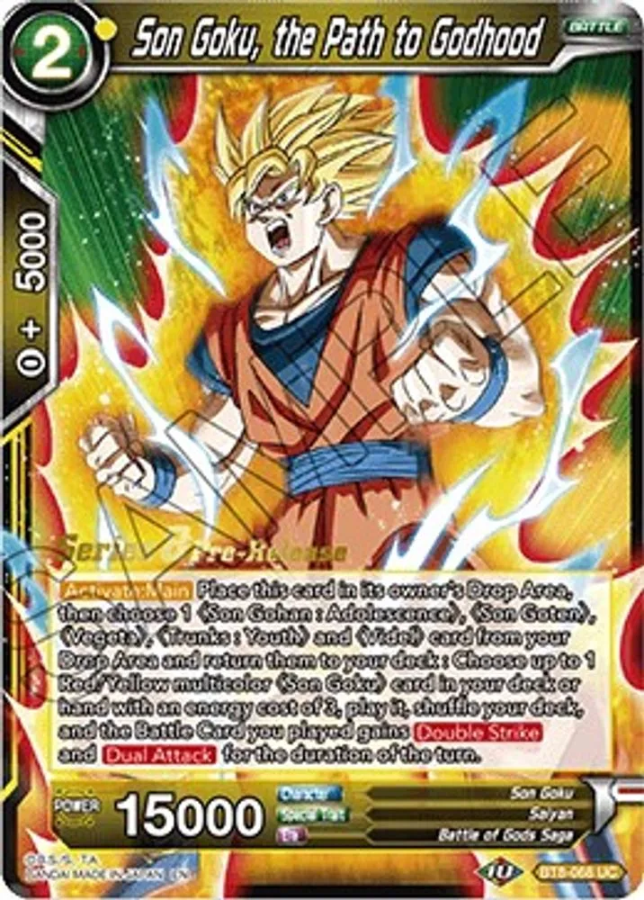 Son Goku, the Path to Godhood (Pre-Release)