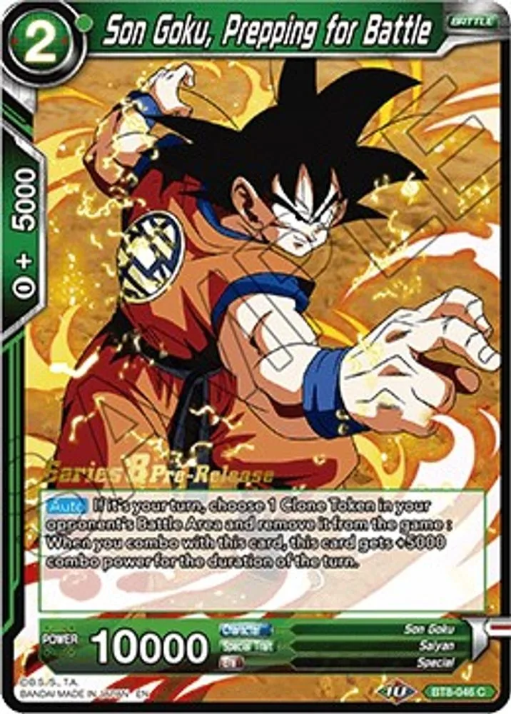 Son Goku, Prepping for Battle (Pre-Release)