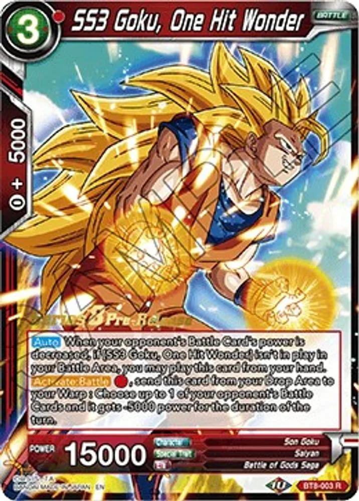 SS3 Goku, One Hit Wonder (Pre-Release)