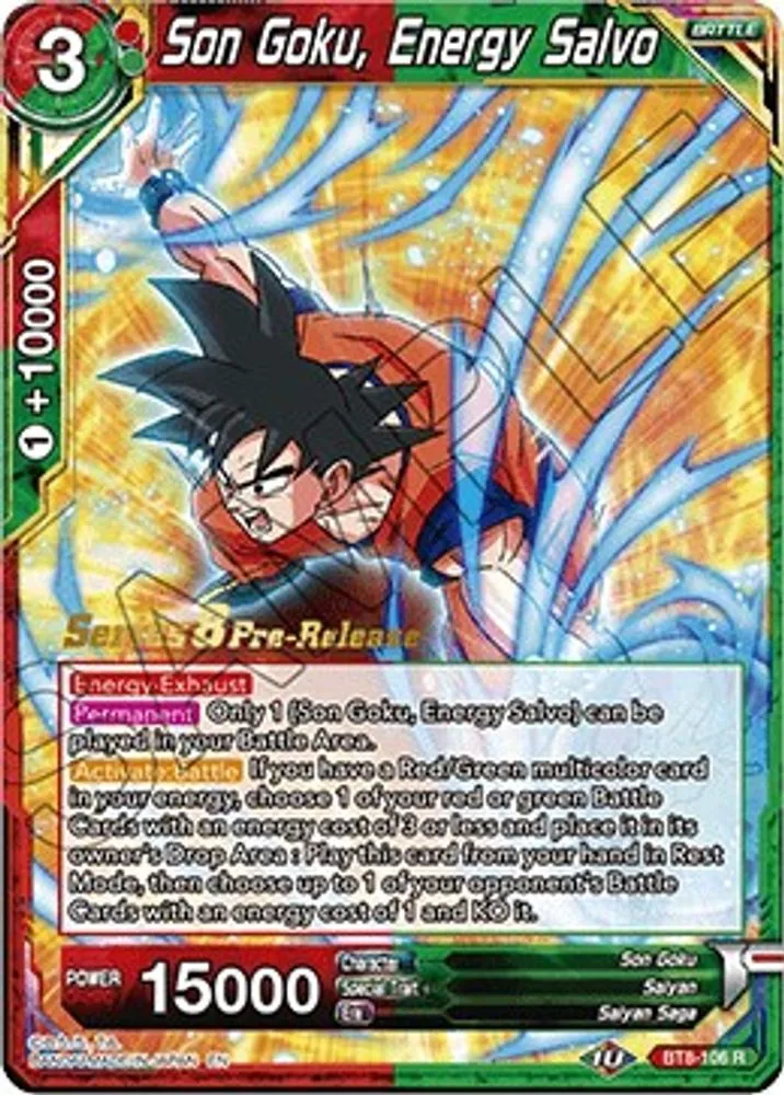 Son Goku, Energy Salvo (Pre-Release)