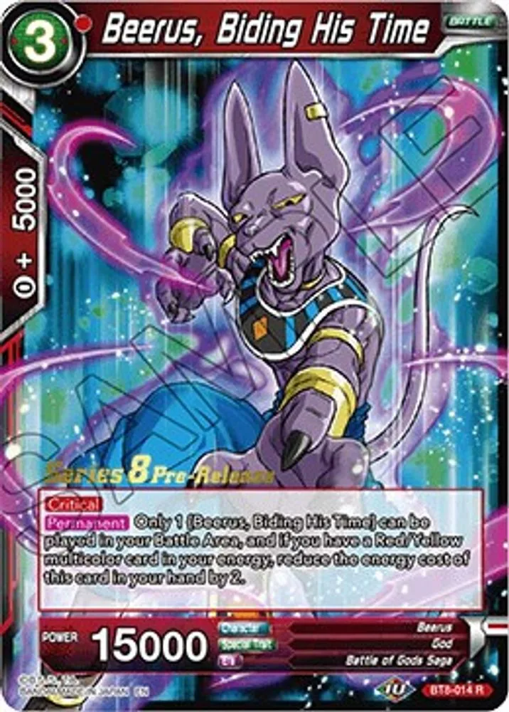 Beerus, Biding His Time (Pre-Release)