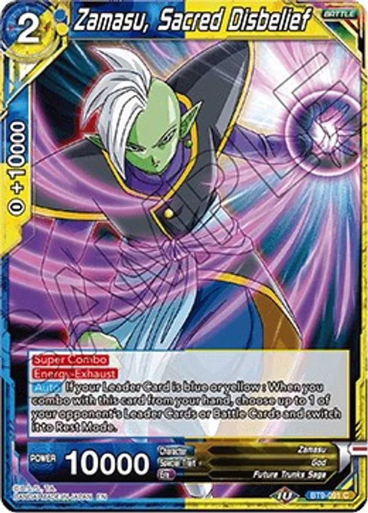 Zamasu, Sacred Disbelief