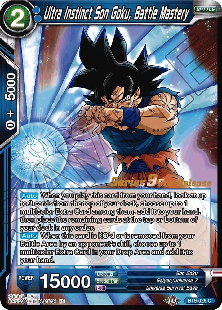 Ultra Instinct Son Goku, Battle Mastery (Pre-Release)
