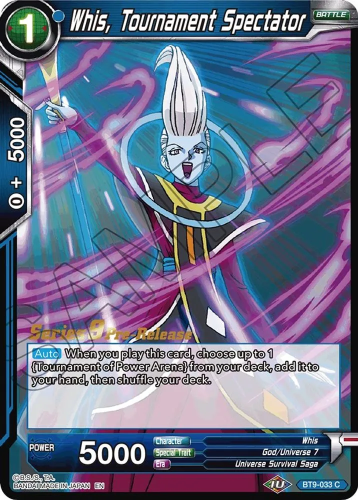 Whis, Tournament Spectator (Pre-Release)