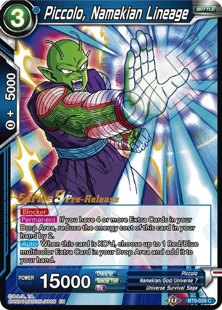 Piccolo, Namekian Lineage (Pre-Release)