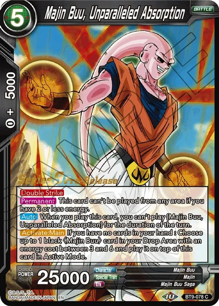 Majin Buu, Unparalleled Absorption (Pre-Release)