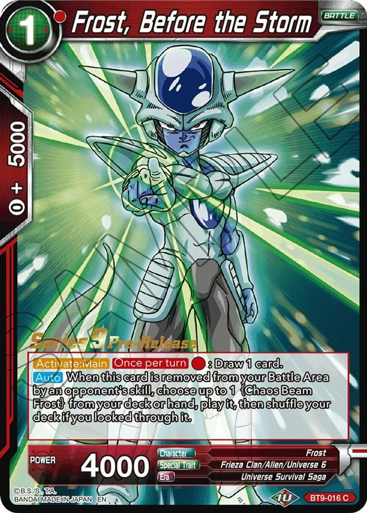 Frost, Before the Storm (Pre-Release)