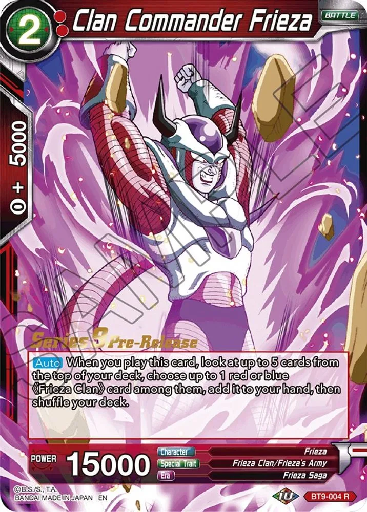 Clan Commander Frieza (Pre-Release)