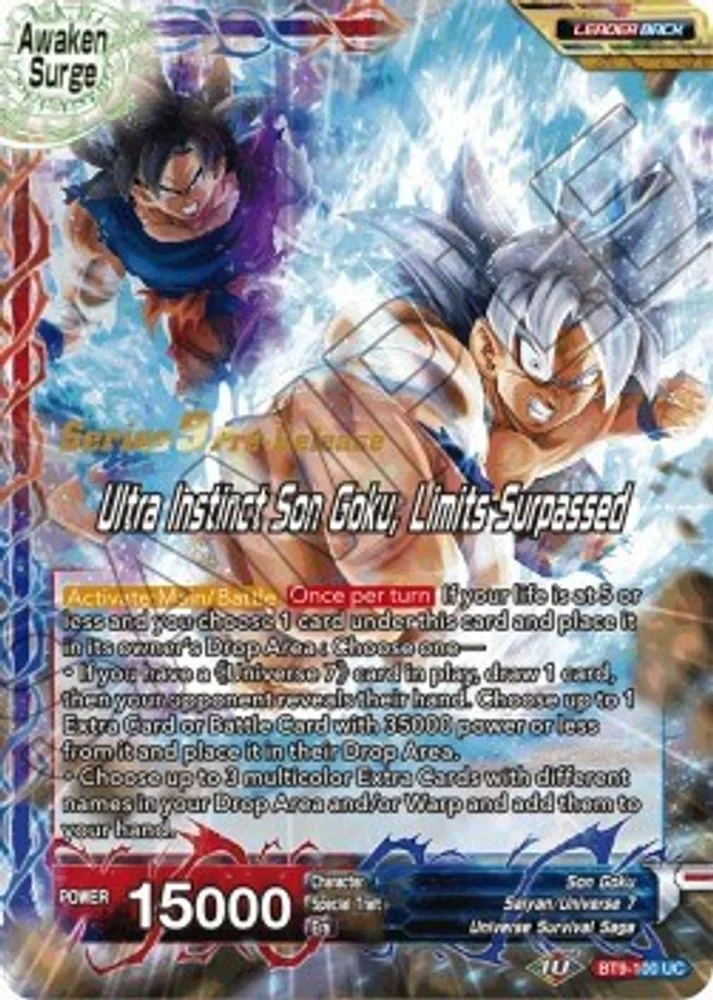 Son Goku // Ultra Instinct Son Goku, Limits Surpassed (Pre-Release)