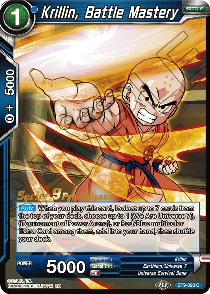 Krillin, Battle Mastery (Pre-Release)