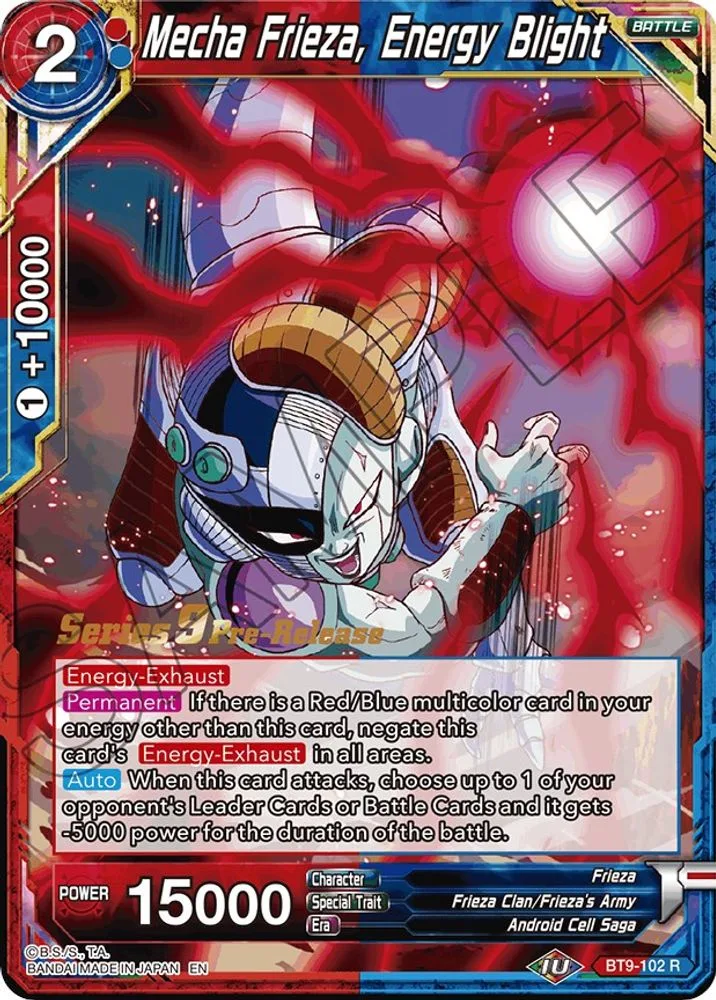 Mecha Frieza, Energy Blight (Pre-Release)