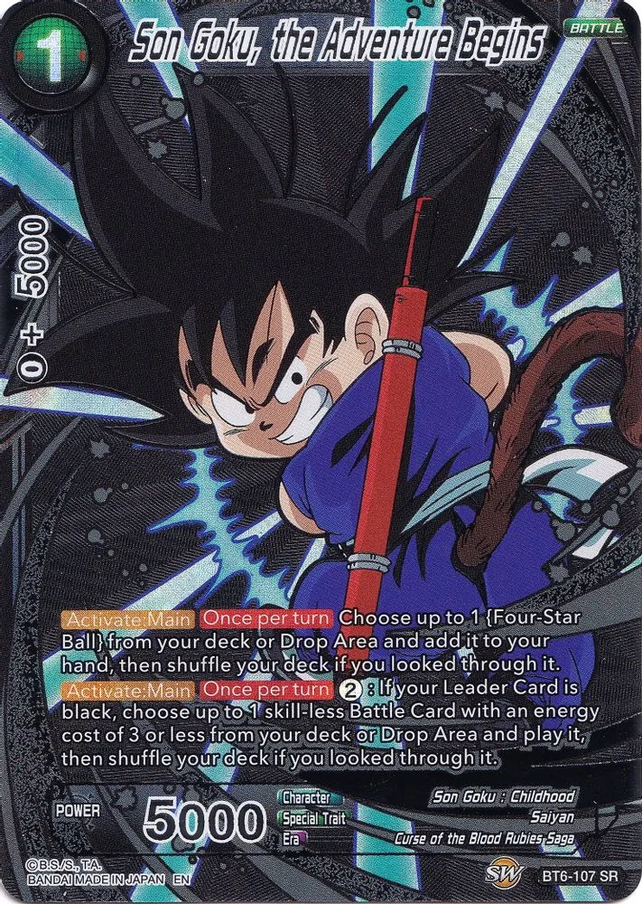 Son Goku, the Adventure Begins
