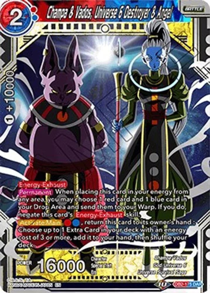 Champa & Vados, Universe 6 Destroyer & Angel