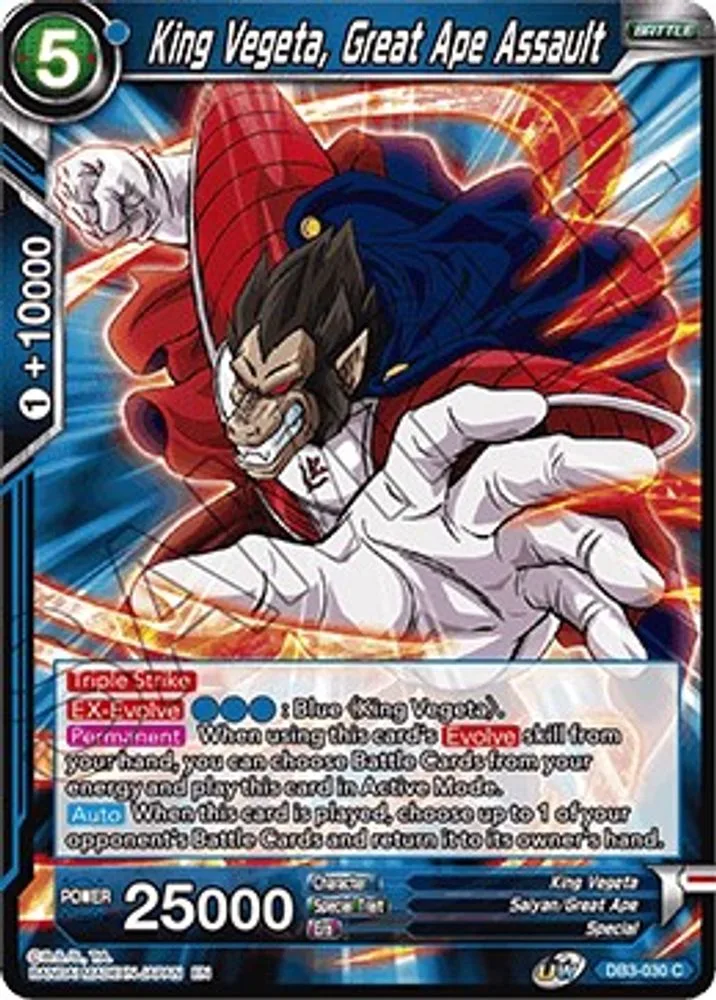 King Vegeta, Great Ape Assault