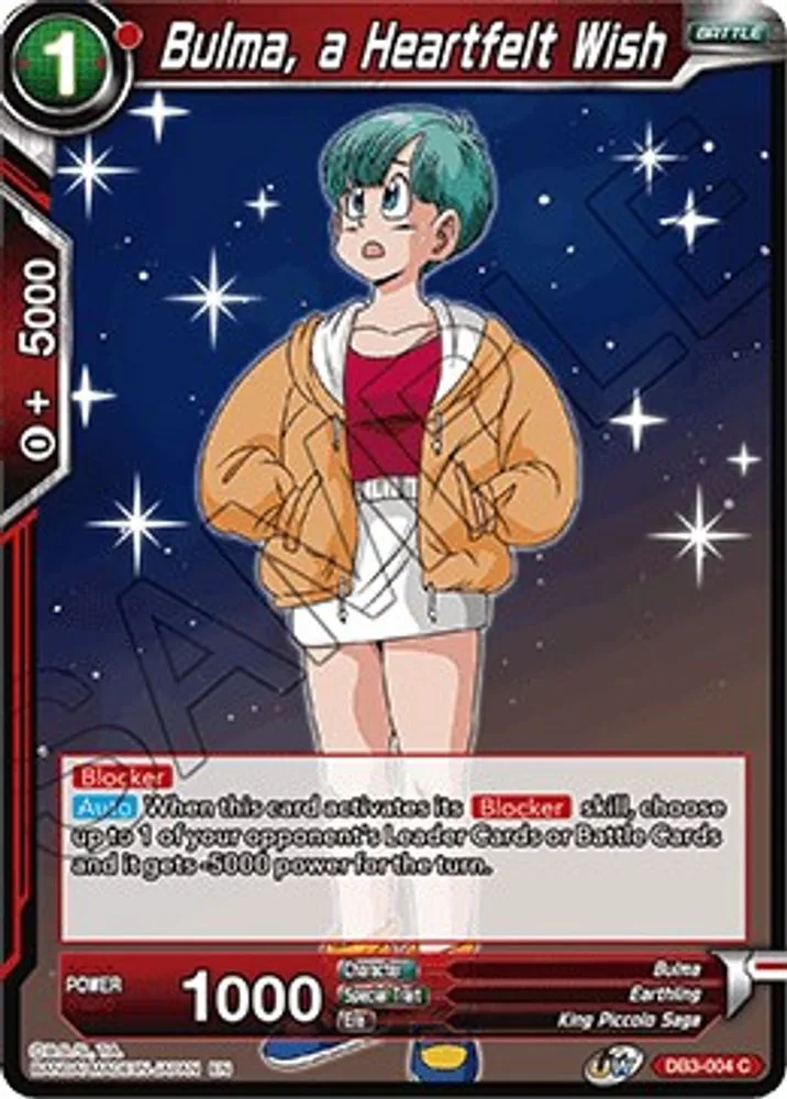 Bulma, a Heartfelt Wish