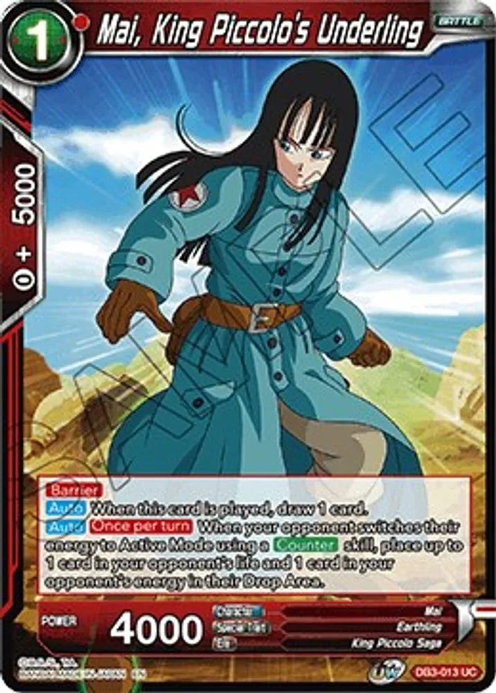 Mai, King Piccolo's Underling